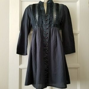 SOLD**Navy Boho Cotton Dress